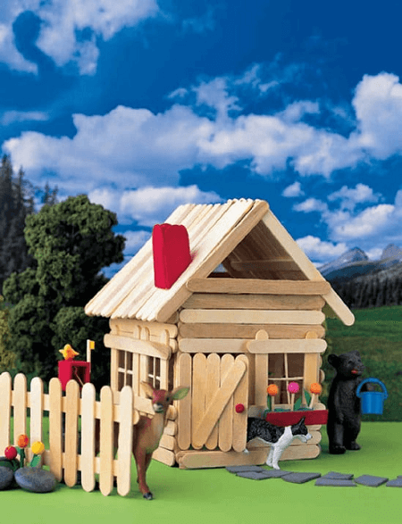 Popsicle Stick House by Martha Stewart