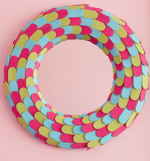 Popsicle Stick Mosaic Mirror by Little Bits Of Home