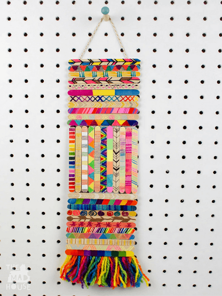 Popsicle Stick Wall Hanging by Mum In The Mudhouse