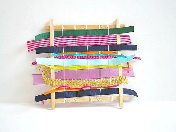 Popsicle Stick Weaving Looms by Buggy And Buddy