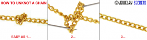 unknot jewelry untangle chain how to fix a borken metal bracelet