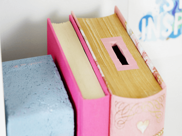 Diy Piggy Bank Made From A Book by Karen Kavett