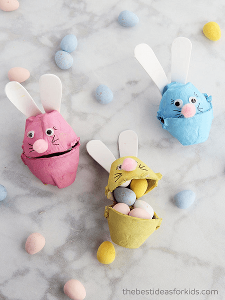 Egg Carton Bunny by The Best Ideas For Kids