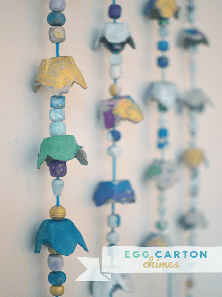 Egg Carton Chimes by Art Bar