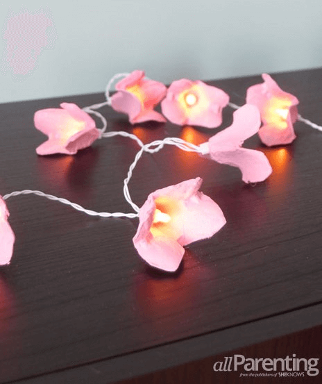 Egg Carton Fairy Lights by All Parenting