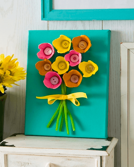 Simple Egg Carton Flowers by Mod Podge Rocks