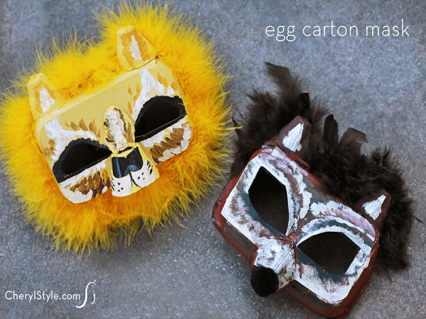 Egg Carton Masks by Everyday Dishes