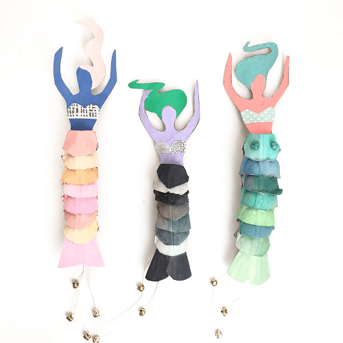 Egg Carton Mermaid Dolls by Art Camp