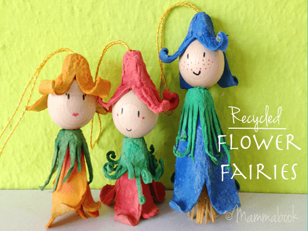 Simple Egg Cartons Flower Fairies by Cucicucicoo