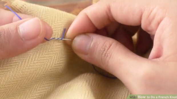 how to make a french knot
