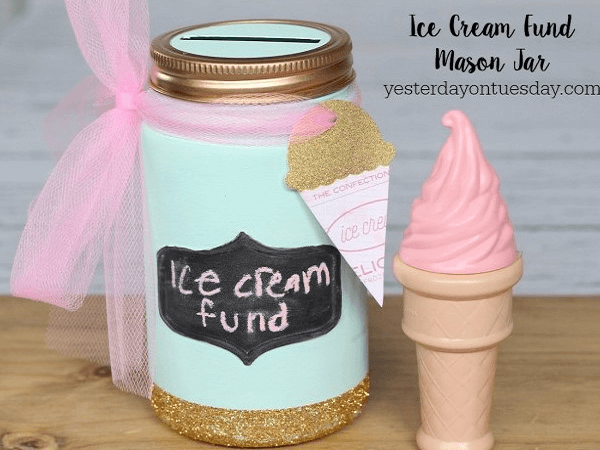 Ice Cream Fund Mason Jar by Yesterday On Tuesday