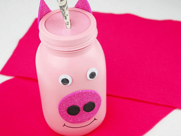 Mason Jar Piggy Bank by Shauna Krantz