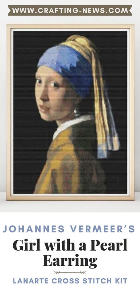 Johannes Vermeer's Girl with a Pearl Earring Lanarte Cross Stitch Kit