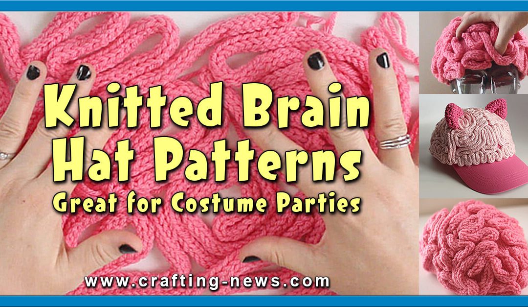 Free Knitted Brain Hat Pattern Great For Costume Parties