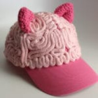 Knitted Pussy Brain Cap