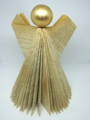 15 Book Folding Patterns 6 Folded Book Page Art Angel by Christine's Crafts