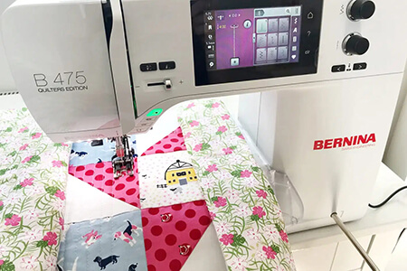 Adding stitches to your quilt from Polka dot chair
