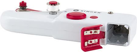 These handheld sewing machines are powered by 4AA batteries from Amazon