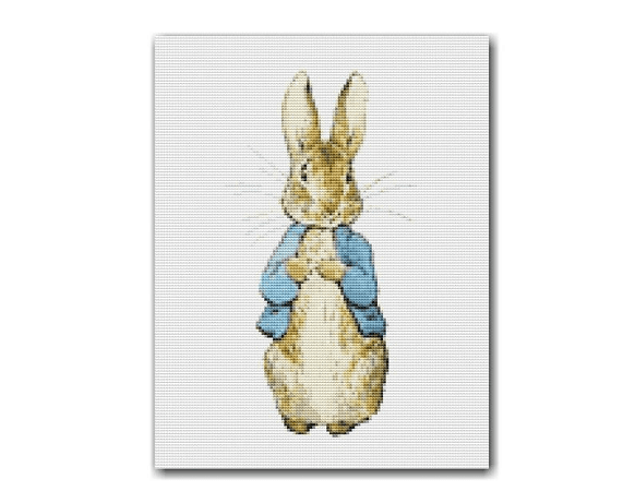Beatrix Potter's Peter Rabbit Family Walk Counted Cross Stitch Chart Pattern
