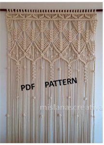 Macrame Door Hanging Pattern by Mislanascreativas