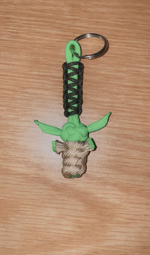 550 BABY YODA Paracord Keychain from AbbeysCraftShack