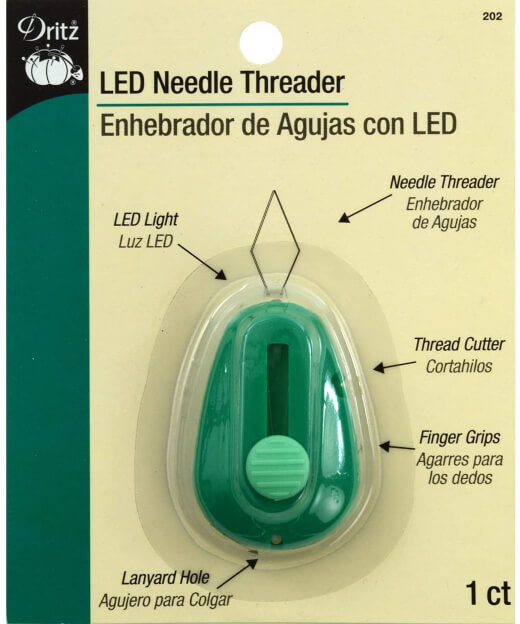 Dritz 202 LED Needle Threader with Cutter
