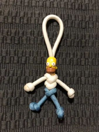 Homer from The Simpsons Paracord keychain