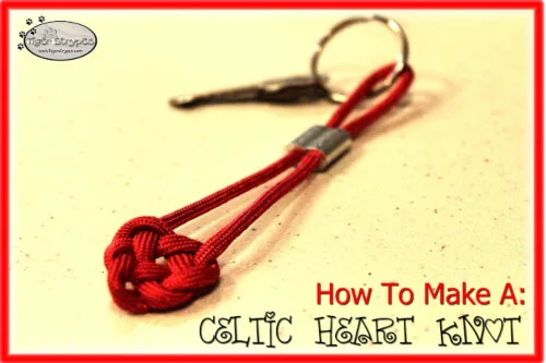 How To Make a Celtic Heart Knot Keychain by Tiger Strypes