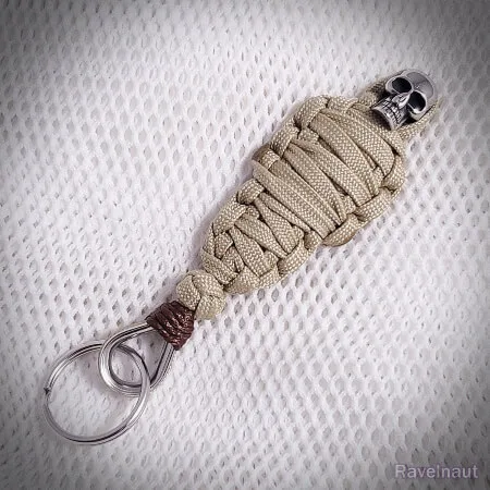 Mummy Paracord Keychain by Ravelnaut