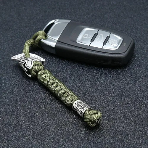Spartan Helmet Paracord Keychain or Lanyard by 511paracord