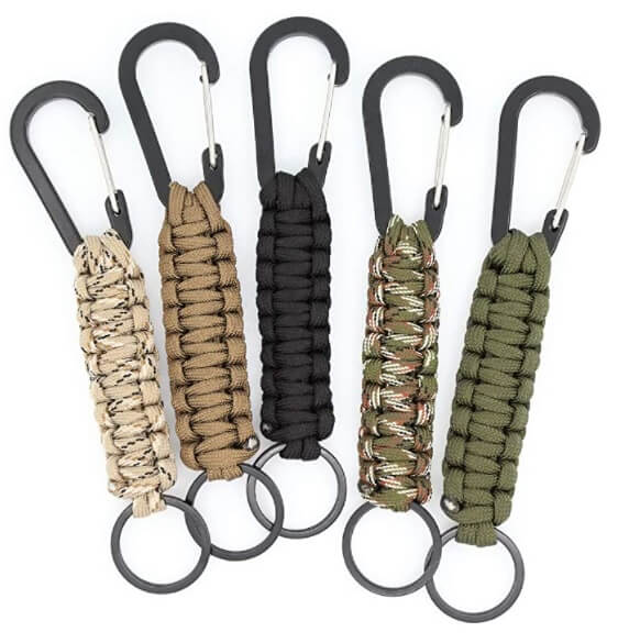 TIMGOU Paracord Keychains with Carabiner
