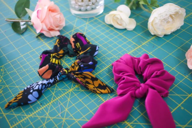 DIY Hair Scrunchie Pattern Free from Rosy Pena