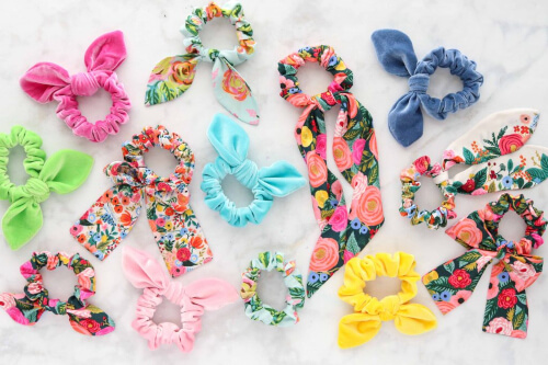 DIY How to make hair scrunchies from Kimberly Coffin