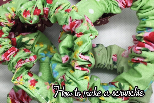 How to make hair scrunchies from SewArtByLisa