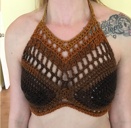 The “Earth Mother” Bralette Crop Top from Carroway Crochet