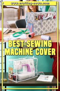 Multifunctional Sewing Machine Pad Compatible with Most Standard Singer and Bother Machines Kani Quilted Sewing Machine Dust Cover with Storage Pockets for Accessories