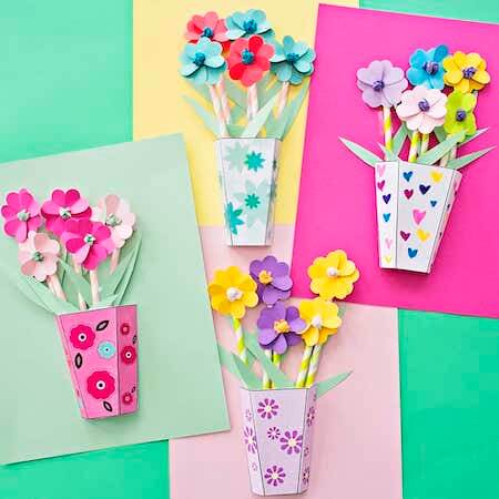 3D Paper Bouquet DIY by Hello Wonderful