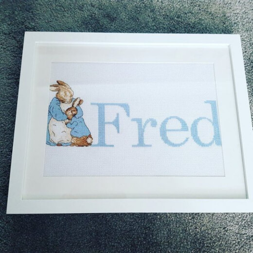 Beatrix Potter Cross-Stitch for baby room