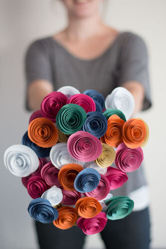 DIY Easy Paper Flowers by Pure Sweet Joy