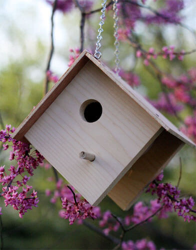 DIY Wooden Birdhouse by Skip To My Lou