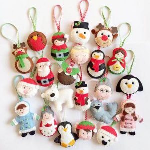 27 Felt Christmas Ornament Patterns - Crafting News