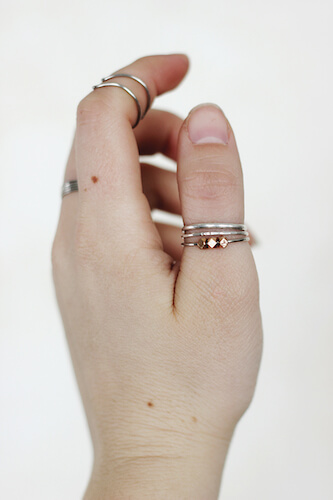 DIY Beaded Ring by The Merry Thought