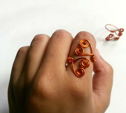 DIY Swirly Double-Heart Ring by Instructables