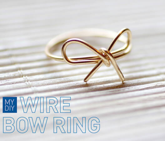 DIY Wire Bow Ring by I Spy DIY