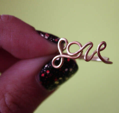 DIY Wire Love Ring by Why Don't You Make Me