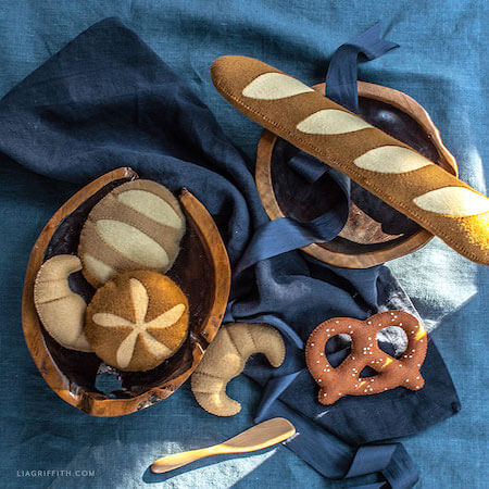 Felt Artisan Breads by Lia Griffith