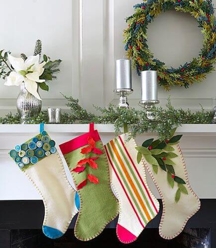 Felt Christmas Stockings by Good Housekeeping
