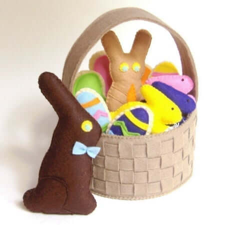 Easter Basket Felt Food Pattern by Gulf Coast Cottage PDF