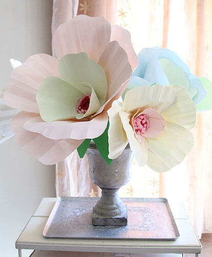 Giant Paper Flower Bouquet Centerpiece by Creative Jewish Mom