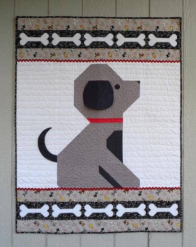 Give a Dog A Bone Puppy Baby Quilt Pattern by Cute Quilt Patterns